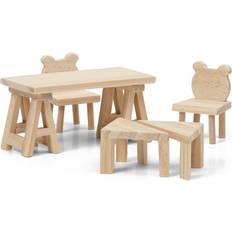 Lundby Träleksaker Lundby Table + Chairs 60906400