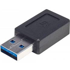 Manhattan Kabeladaptrar Kablar Manhattan USB A-USB C 3.1 (Gen.2) M-F Adapter
