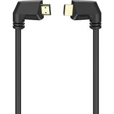 Båda kontakterna - HDMI-kablar Hama Angled High Speed with Ethernet HDMI-HDMI 1.5m