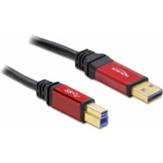 DeLock 3.0 - USB A-USB B - USB-kabel Kablar DeLock Premium USB A - USB B 3.0 1m
