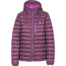 Trespass Dam - Vinterjackor Trespass Arabel W Hooded Down Packaway Jacket - Potent Purple