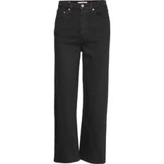Levi's Dam - Skinnjackor - Svarta - W32 Jeans Levi's Ribcage Straight Ankle Jeans - Black Heart/Black