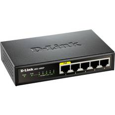 D-Link Gigabit Ethernet - PoE+ Switchar D-Link DGS‑1005P