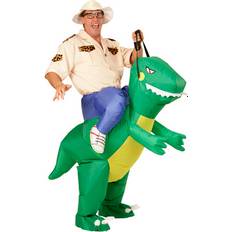 Grön - Uppblåsbar Dräkter & Kläder Widmann Dinosaur Adult Airblown Inflatable Costume