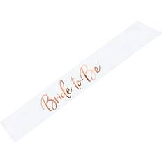 Ordensband PartyDeco Sash Bride to Be White/Gold (SWP6-008)