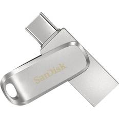 256 GB - MultiMediaCard (MMC) - USB Type-A USB-minnen SanDisk USB 3.1 Ultra Dual Drive Luxe Type-C 256GB