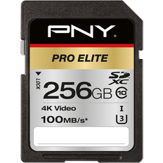 PNY 256 GB Minneskort PNY Pro Elite SDXC Class 10 UHS-I U3 100/90MB/s 256GB