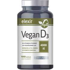 Elexir Pharma Vegan D3 4000IE 100 st