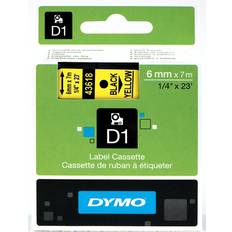 Dymo Label Cassette D1 Black on Yellow 0.6cmx7m