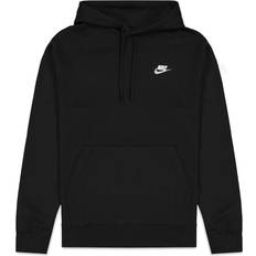 Nike Bomull - Dam - Långa kjolar Överdelar Nike Sportswear Club Fleece Pullover Hoodie - Black/White