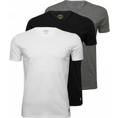 Polo Ralph Lauren Herr - S T-shirts Polo Ralph Lauren Cotton Crew Neck T-shirt 3-pack - Black/Grey/White