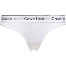 Calvin Klein Dam Trosor Calvin Klein Modern Cotton Thong - White