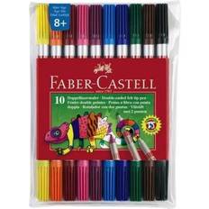 Faber-Castell Tuschpennor Faber-Castell Double Ended Felt Tip Pen 10-pack