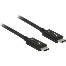 DeLock Rund - USB C-USB C - USB-kabel Kablar DeLock Thunderbolt 3 USB C-USB C 3.1 Gen 2 0.5m