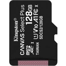 128 GB - U1 - microSDXC Minneskort Kingston Canvas Select Plus microSDXC Class 10 UHS-I U1 V10 A1 100MB/s 128GB