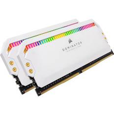 16 GB - DDR4 - Vita RAM minnen Corsair Dominator Platinum RGB White DDR4 3200MHz 2x8GB (CMT16GX4M2Z3200C16W)