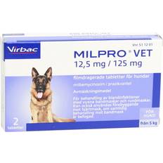 Virbac Milpro Vet 12.5 mg/125 mg 2 Tablets