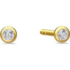 Julie Sandlau Finesse Earrings - Gold/Transparent