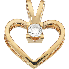 Scrouples Kleopatra Heart Pendant (0.20ct) - Gold/Transaprent
