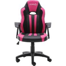 Justerbart ryggstöd - Rosa Gamingstolar Gear4U Junior Hero Gaming Chair - Black/Pink