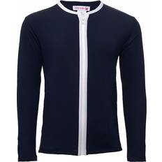 UV-tröjor Barnkläder Petit Crabe Etoile Zipper Swim Shirt L/S - Blue (6-BL)