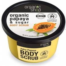 Uppstramande Kroppsskrubb Organic Shop Body Scrub Organic Papaya & Sugar 250ml