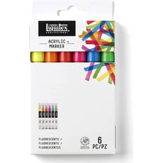 Liquitex Pennor Liquitex Acrylic Marker Fine Fluorescent 2-4mm 6-pack