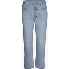Levi's Blåa - Dam - Skinnjackor - W30 Jeans Levi's 501 Crop Jeans - Light Indigo/Worn in