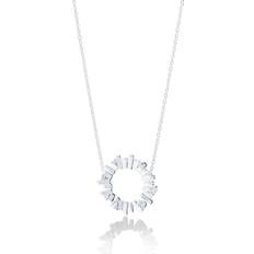 Gynning Jewelry Halsband Gynning Jewelry Bricks Explosion Big Necklace - Silver/Transparent
