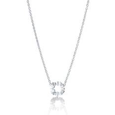 Gynning Jewelry Halsband Gynning Jewelry Bricks Explosion Mini Necklace - Silver/Transparent