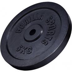 5 kg - Järn Viktskivor Gorilla Sports Iron Weight Plate 5kg