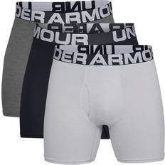 Under Armour Charged Cotton 6" Boxerjock 3-pack - Grey