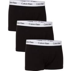 Calvin Klein Bomull - Herr - Svarta Kläder Calvin Klein Cotton Stretch Low Rise Trunks 3-pack - Black