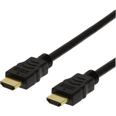 Deltaco HDMI-kablar - Rund - Standard HDMI-Standard HDMI Deltaco Flex HDMI-HDMI 4m