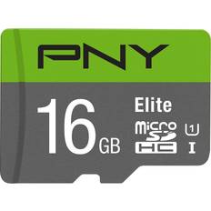 PNY microSDHC Minneskort & USB-minnen PNY Elite microSDHC Class 10 UHS-I U1 85MB/s 16GB
