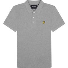 Lyle & Scott S Kläder Lyle & Scott Plain Polo Shirt - Mid Grey Marl