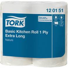 Tork Pappershanddukar Tork Basic Kitchen Roll 1 Ply Extra Long 696-pack