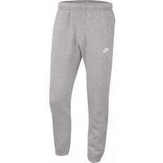 Herr - XXL Byxor Nike Sportswear Club Fleece Men's Pants - Dark Grey Heather/Matte Silver/White