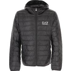 EA7 Ytterkläder EA7 Train Core Light Down Hoodie Jacket - Black/Gold