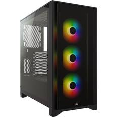 Corsair Full Tower (E-ATX) Datorchassin Corsair iCUE 4000X RGB Tempered Glass