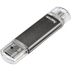 256 GB - USB 3.0/3.1 (Gen 1) USB-minnen Hama FlashPen Laeta Twin 256GB USB 3.0
