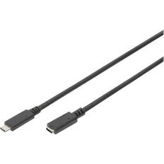 Digitus USB-kabel Kablar Digitus USB C-USB C 2.0 M-F 1.5m