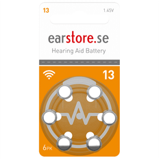 Earstore Hearing Aid Battery Size 13 6-pack