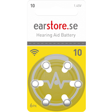 Earstore Hearing Aid Battery Size 10 6-pack