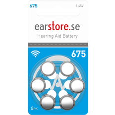Earstore Hearing Aid Battery Size 675 6-pack