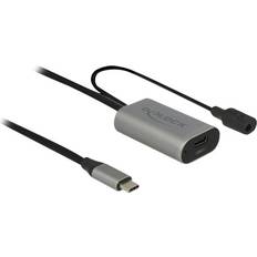 DeLock 3.5mm kablar DeLock USB C-USB A/3.5mm 3.1 Gen.1 M-F 5m