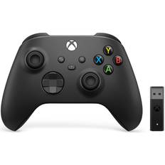 Svarta - Trådlös - Xbox Series X Handkontroller Microsoft Xbox One Wireless Controller + Wireless Adapter for Windows 10 - Black