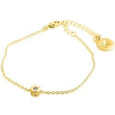 Gynning Jewelry Smycken Gynning Jewelry Älskad Mini Bracelet - Gold/Transparent