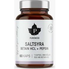 Pureness Saltsyra Betein HCL + Pepsin 60 st