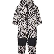 Zebra Overaller Name It Alfa Zebra Print Softshell Suit - Beige / Peyote (13183894)